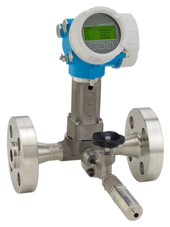 Prowirl O 200 with mounted pressure measuring unit for gases and liquids