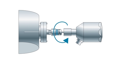 iTHERM TM411 modular hygienic thermometer with QuickNeck technology for fast process removal